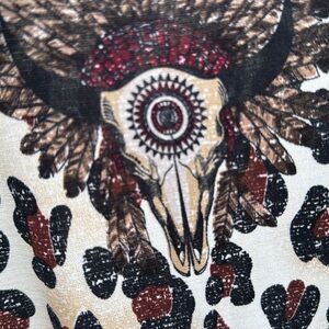 NWOT Southwestern Skull Indian Theme S dress L&B Lucky and Blessed